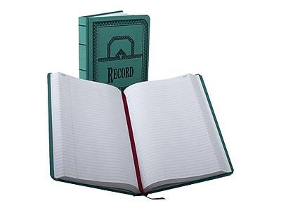 Front. Boorum & Pease - 66 Series Record Book, 7.63" x 12.13", 250 Sheets/Book - Blue.