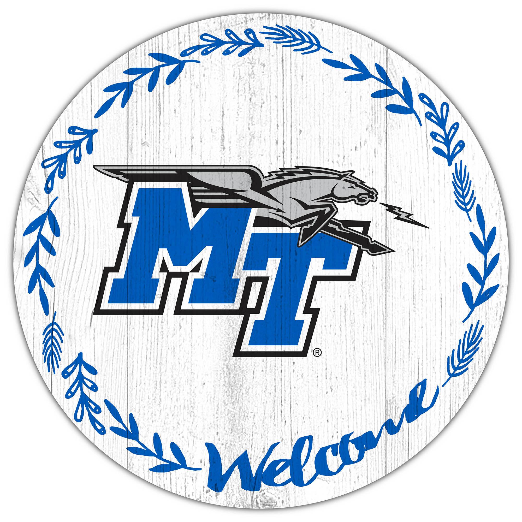 MTSU Blue Raiders 12" Welcome Circle Sign
