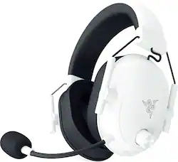 Razer - Blackshark V2 Hyperspeed Wireless Over-the-Ear Gaming Headset for PC, Mac, Playstation, Switch, Steam Deck, Mobile - White - Front_Zoom