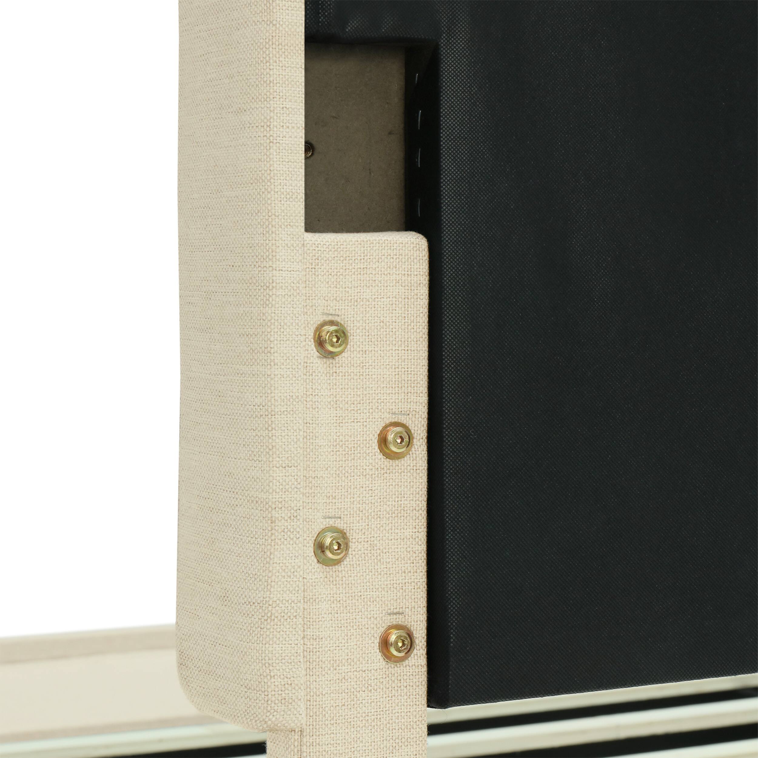 Alt View 22. Finch - Maxwell Storage Bed with Adjustable Height Headboard Queen - Beige.