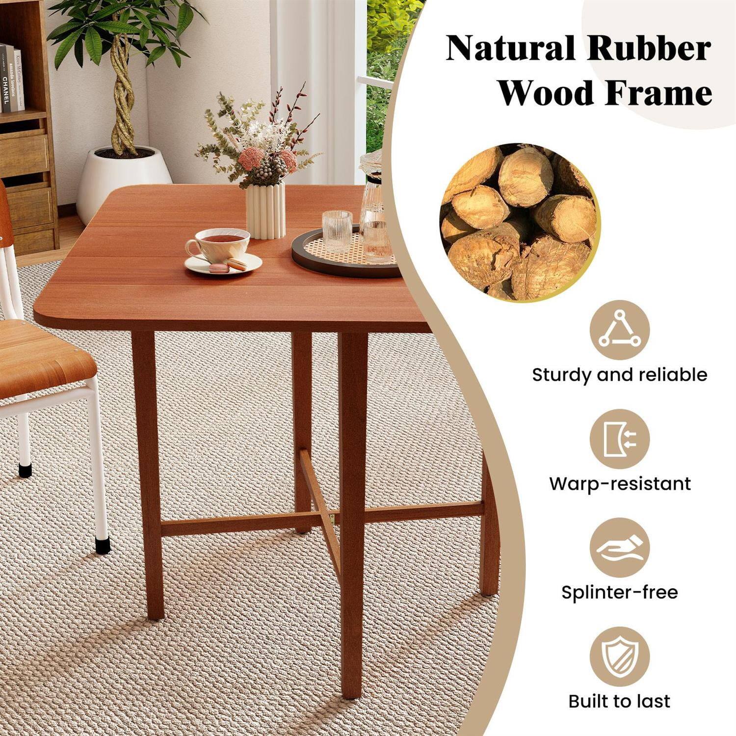 CHANEL | Natural Rubber Wood Frame  
Sturdy and reliable  
Warp-resistant  
Splinter-free  
Built to last