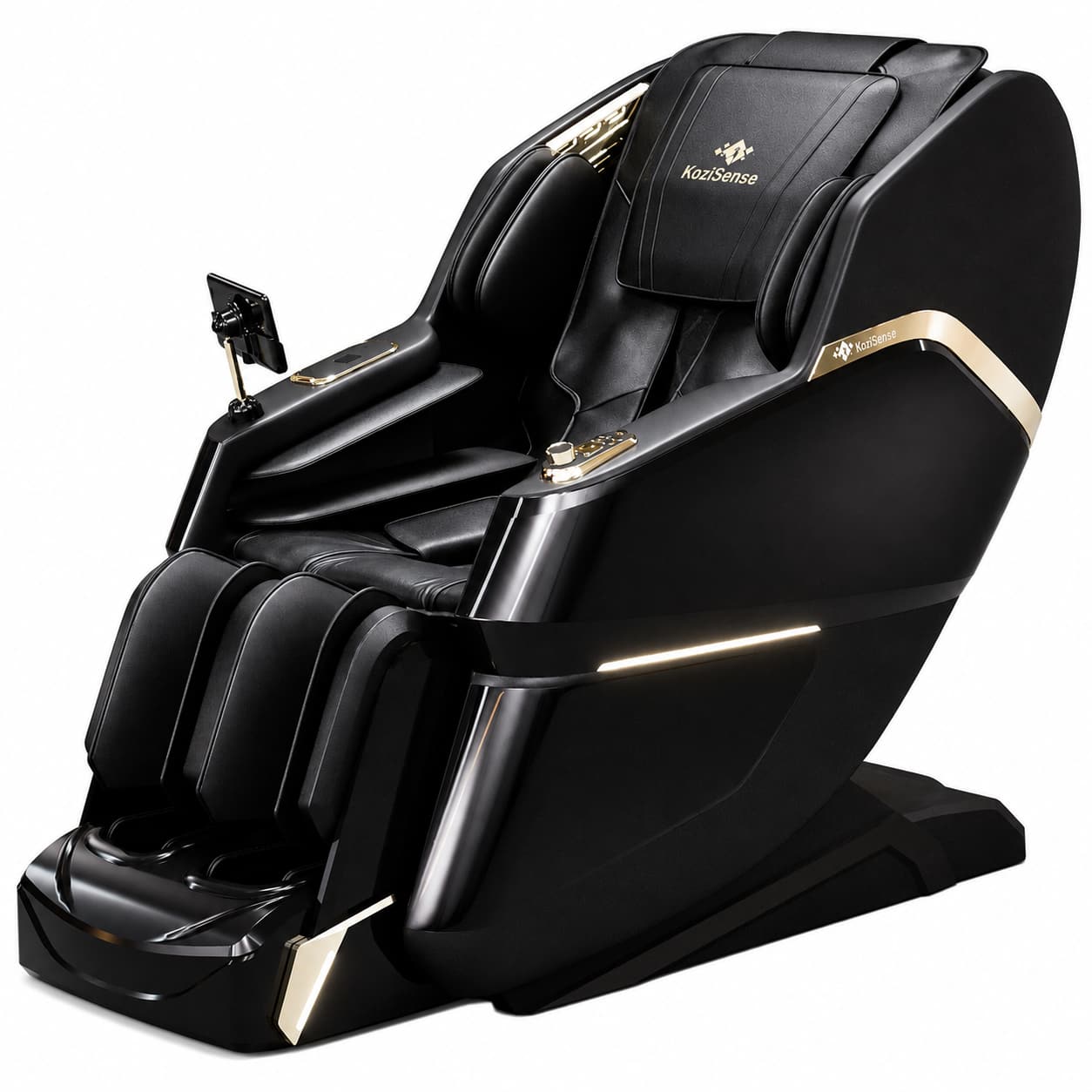 KoziSense - KZ-605 4D Massage Chair,Deep Zero Gravity,Thai Stretch,Auto Extension Legrest,Back and Front Heat,FREE Inside Delivery - Black