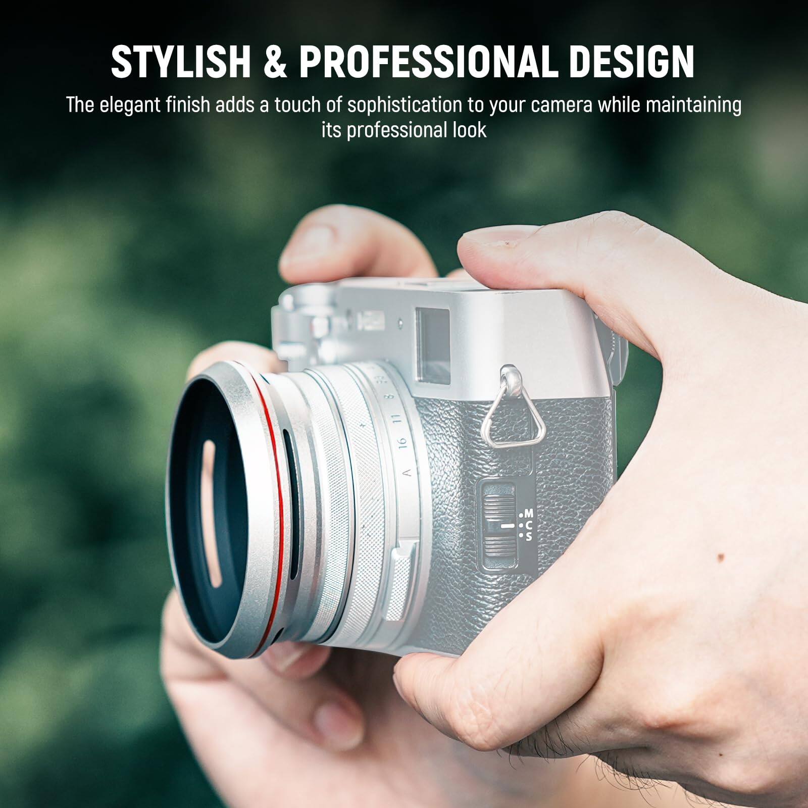 STYLISH & PROFESSIONAL DESIGN

The elegant finish adds a touch of sophistication to your camera while maintaining its professional look