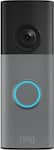 Ring - Battery Doorbell (newest model) Retinal 2K with wide-angle video, up to 6x Zoom, Two-Way Talk, and Built-In Battery - Speckled Grey