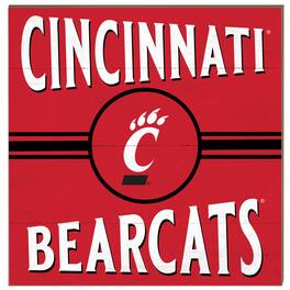Jardine - Cincinnati Bearcats 10'' x 10'' Retro Team Sign - Red