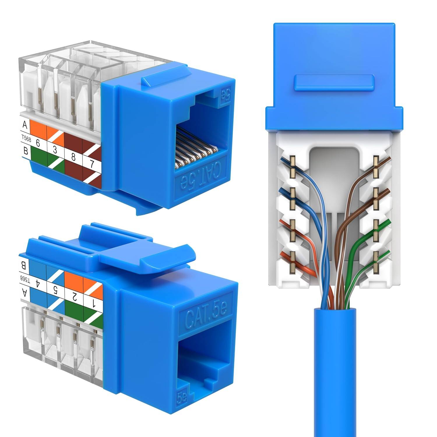 5e A T568 6 B 3 8 7 CAT.5e  
T568 4 A 5 2 1 CAT.5e