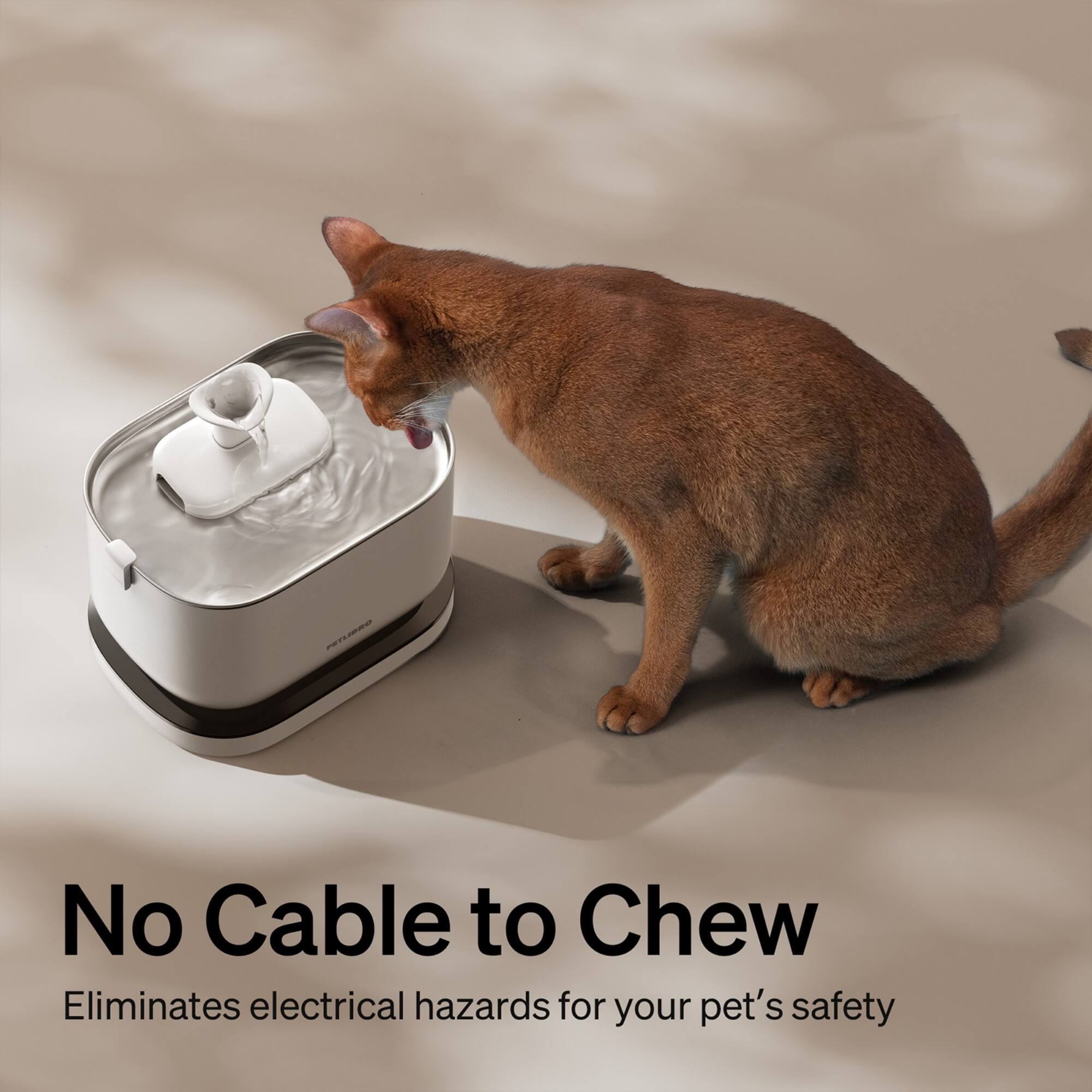 No Cable to Chew Eliminates Electrical Hazards for Your Pet's Safety