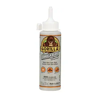 GORILLA GLUE
Clear
Bonds Wood, Stone, Neoprene, Ceramic, Foam, Etc. & More!
MADE IN USA
250 mL (8.5 FL OZ)
Made in USA