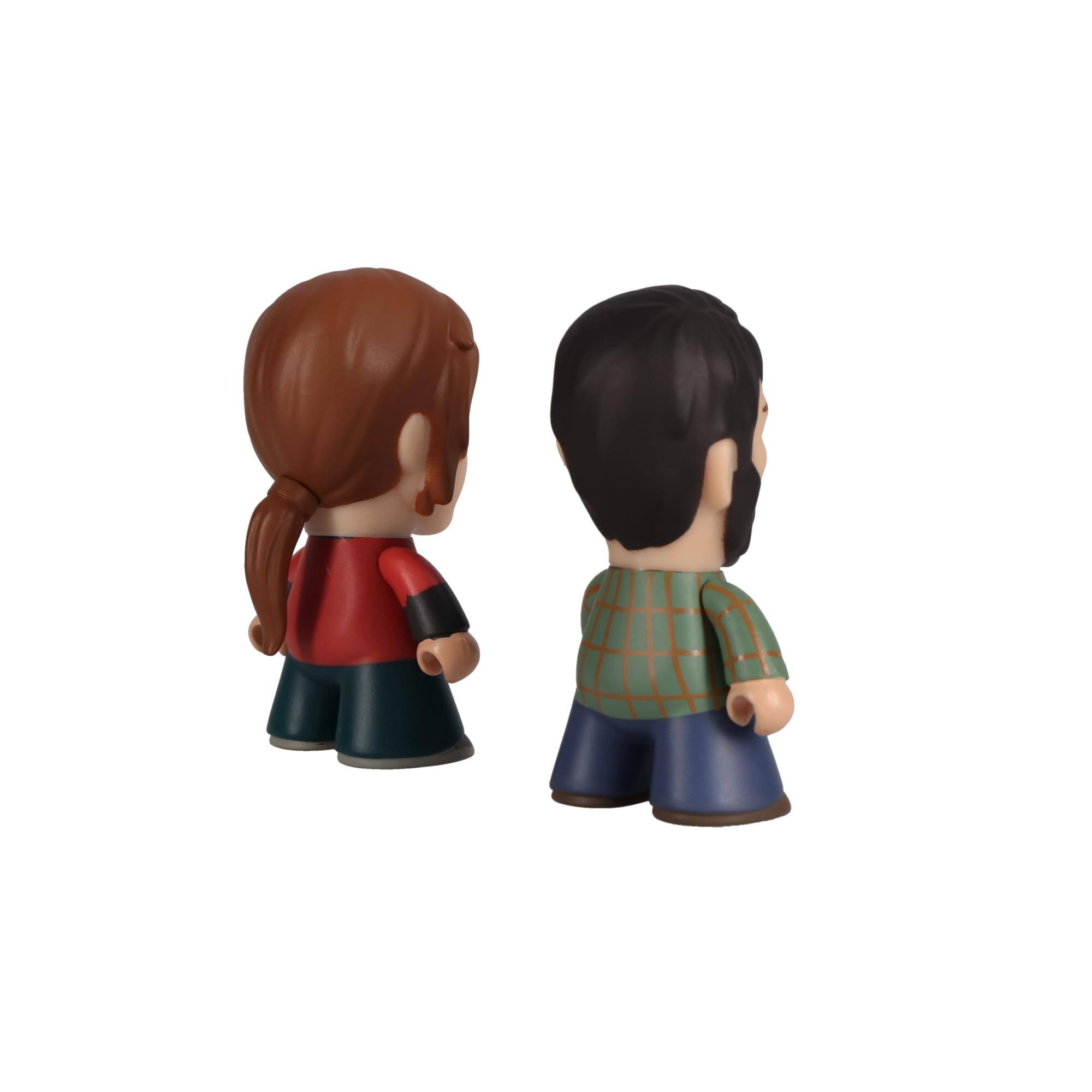Alt View 4. BBC - The Last of Us 3" Joel & Ellie Vinyl Figures - White.
