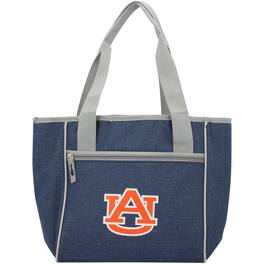 Logo Brands - Auburn Tigers Quartrefoil Team Logo 16-Can Cooler Tote - Navy