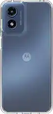 Front. SaharaCase - Hybrid-Flex Hard Shell Series Case for Motorola Moto G Play (2024) - Clear.