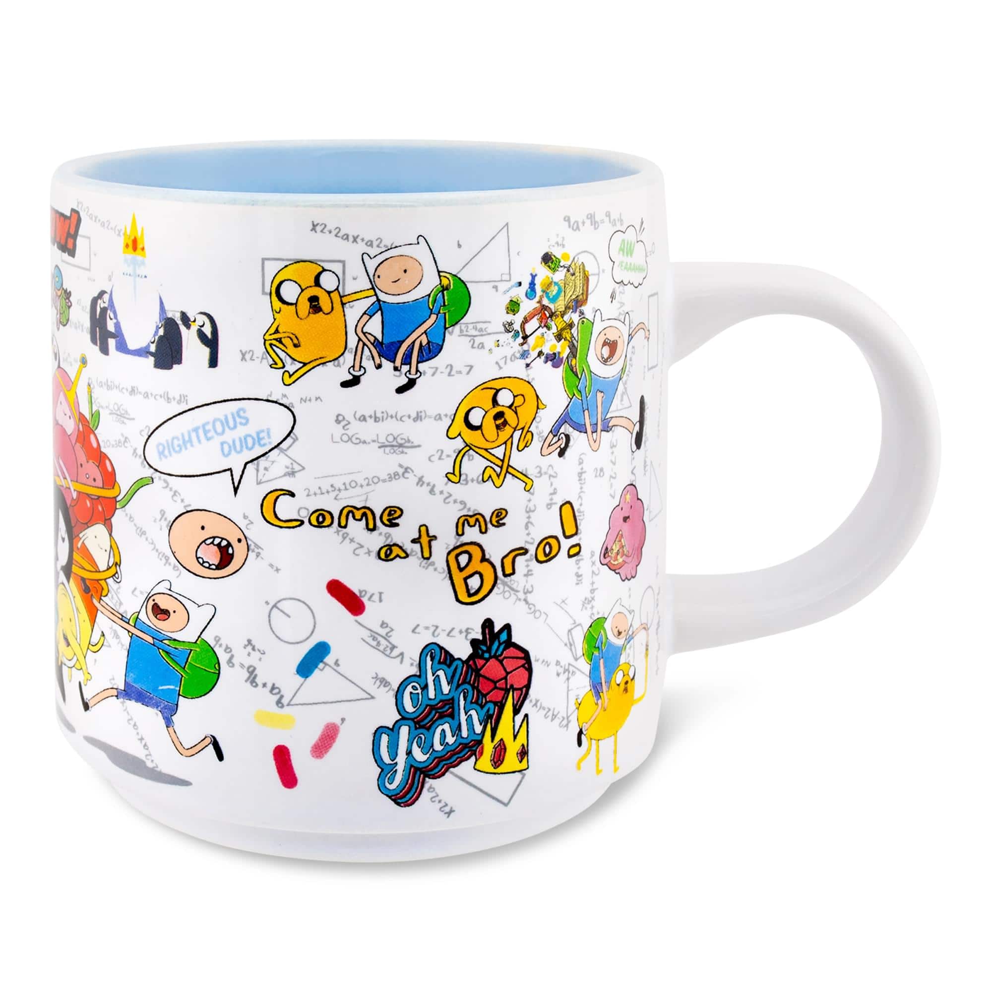 Silver Buffalo - Adventure Time Characters Single Stackable Ceramic Mug | Holds 13 Ounces - White