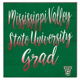 Jardine - Mississippi Valley State Delta Devils 10" x 10" Grad Plaque - Green