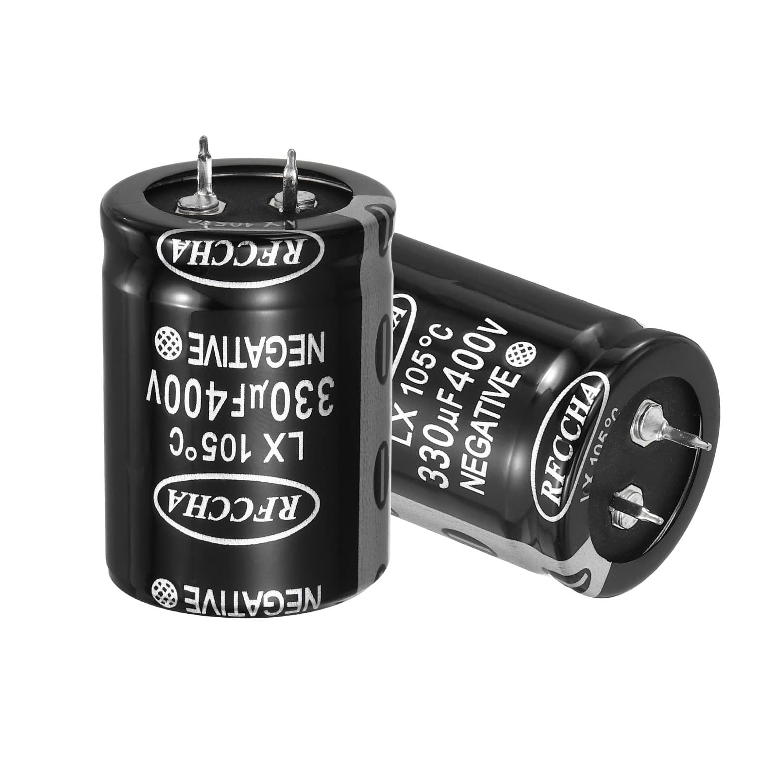 Unique Bargains - 400V 330uF Snap-in Electrolytic Capacitor, 2 Pcs 2 Pin, 41x30mm, for Audio/Filter/Appliances - Black price history on PriceWatchPro