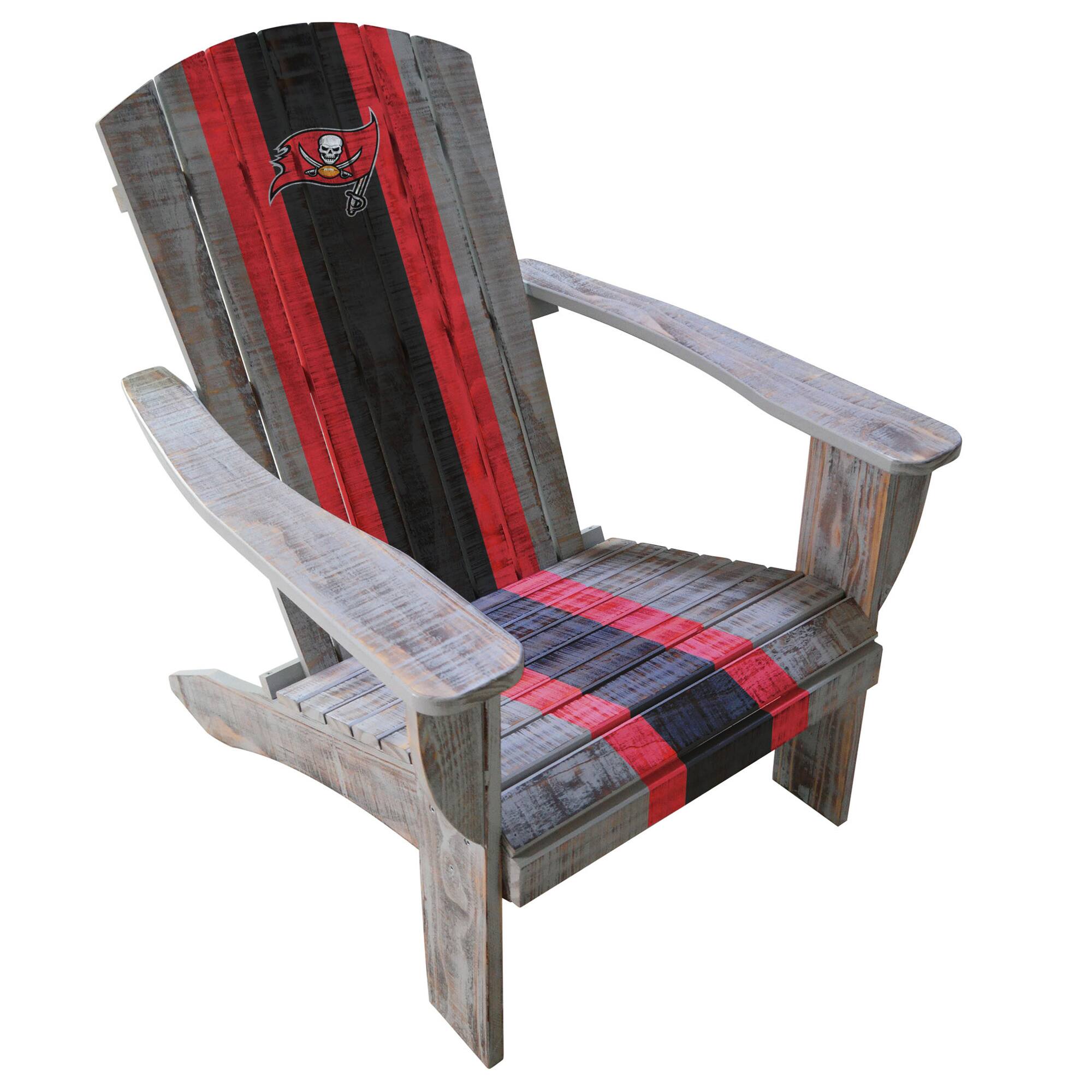 Front. Imperial - Tampa Bay Buccaneers Wooden Adirondack Chair - Multicolor.