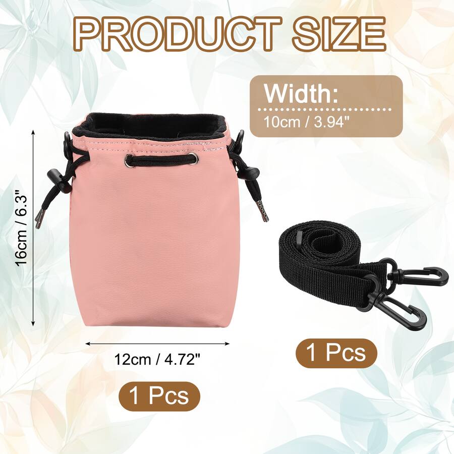 Unique Bargains PU Leather Drawstring Camera Bag, Small Protective Lens ...