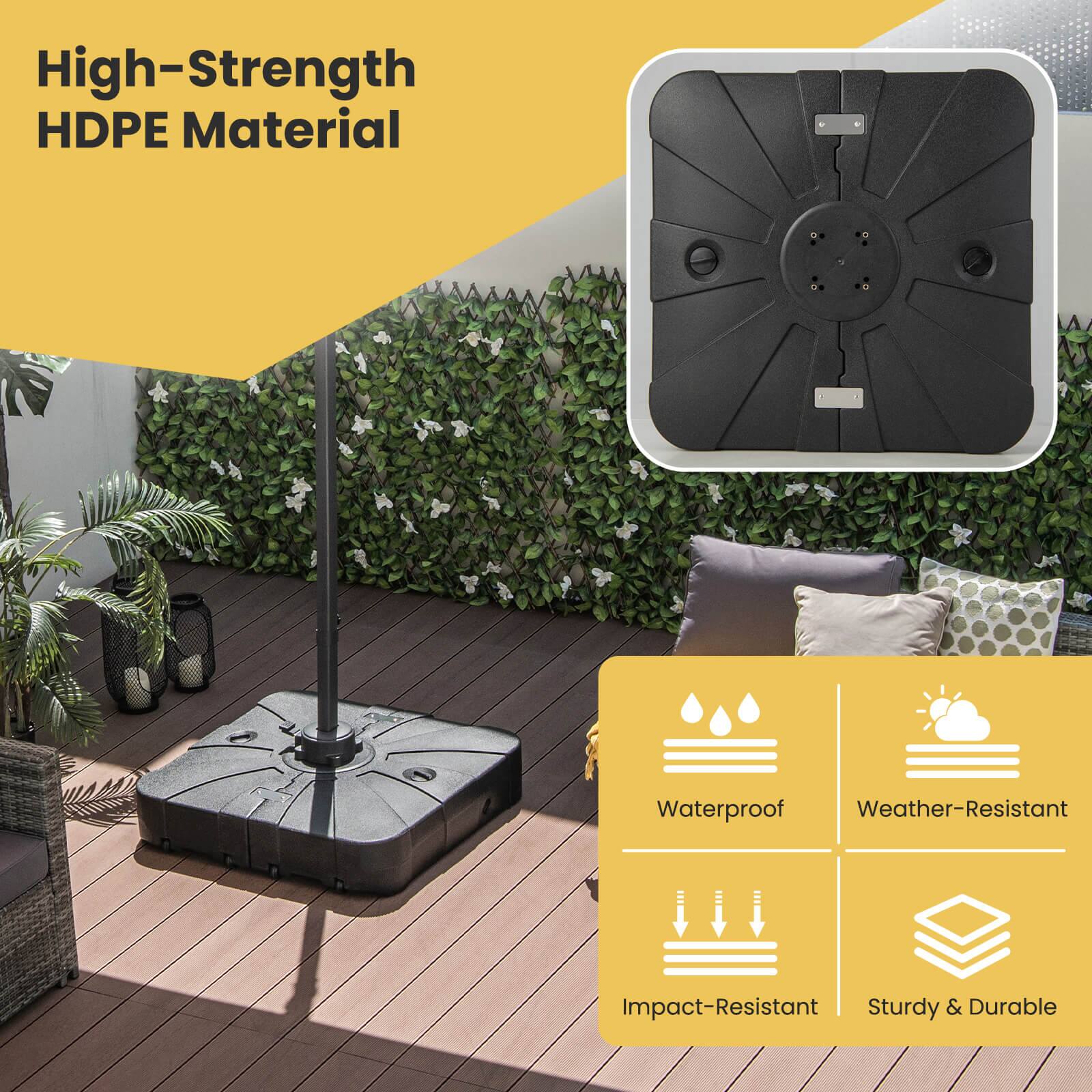 High-Strength HDPE Material

- Waterproof
- Weather-Resistant
- Impact-Resistant
- Sturdy & Durable