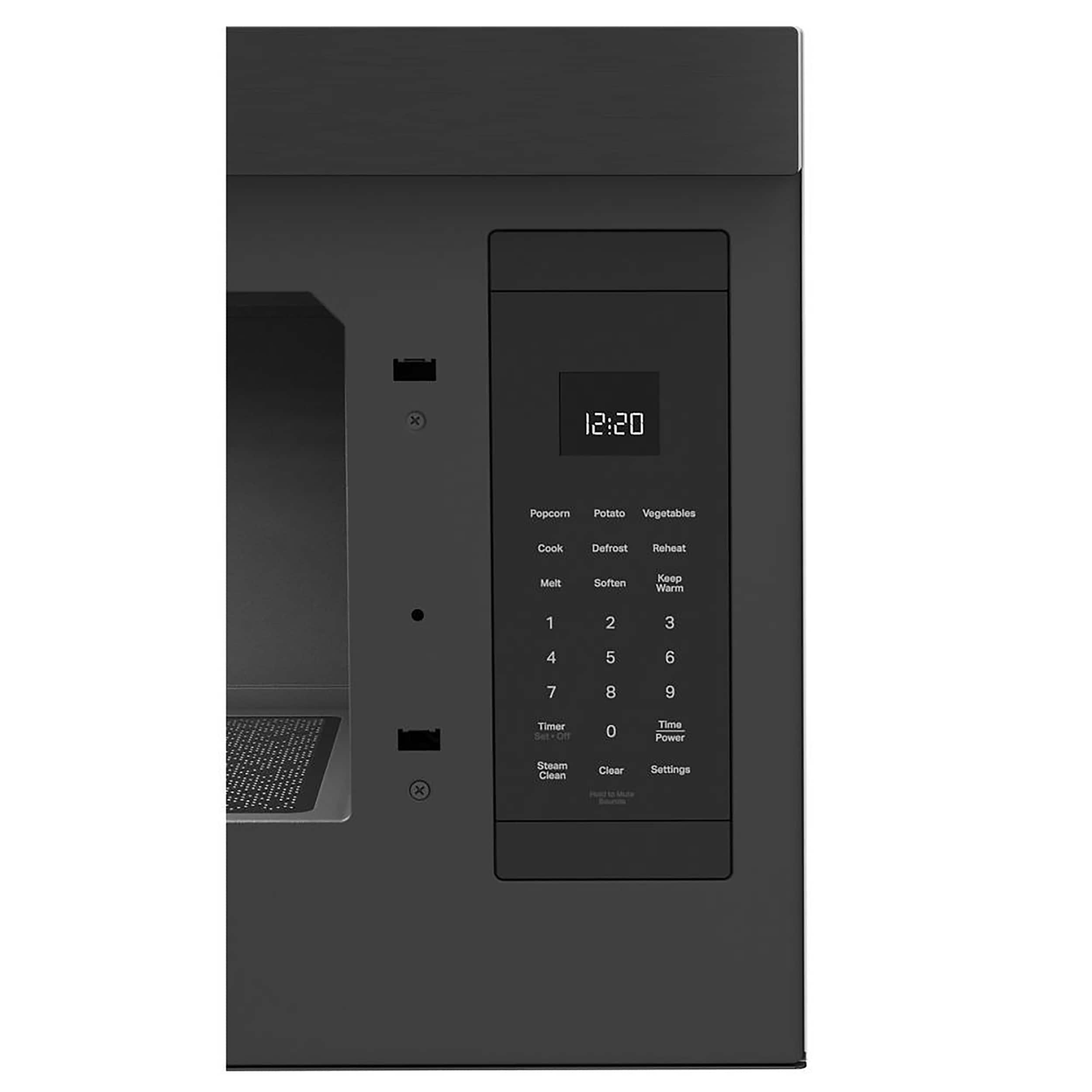 Alt View 15. Whirlpool - 1.1 Cu. Ft. Over-the-Range Microwave with Flush Built-in Design - Black Stainless.