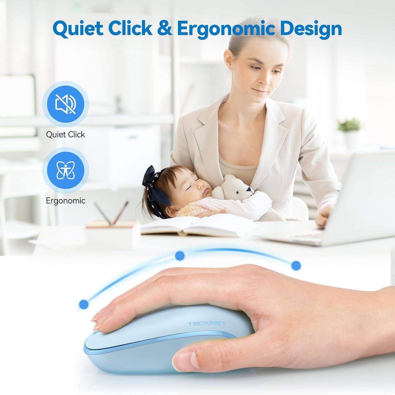 Quiet Click & Ergonomic Design

Quiet Click
Ergonomic

TECKNET