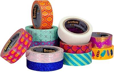 Scotch Expressions Washi Tape

- 6x6 inches
- 2 rolls of 1 inch
- 1 roll of 1 inch
- 1 roll of 1 inch

Scotch Expressions Washi Tape