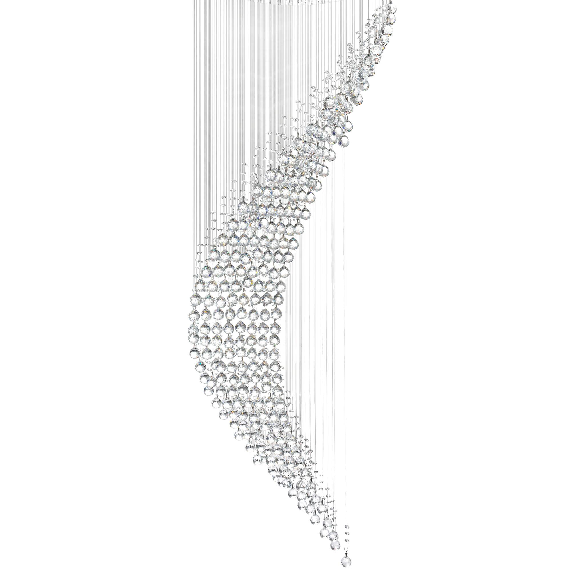 Angle. CWI Lighting - Ribbon 8 Light Flush Mount With Chrome Finish - Chrome.