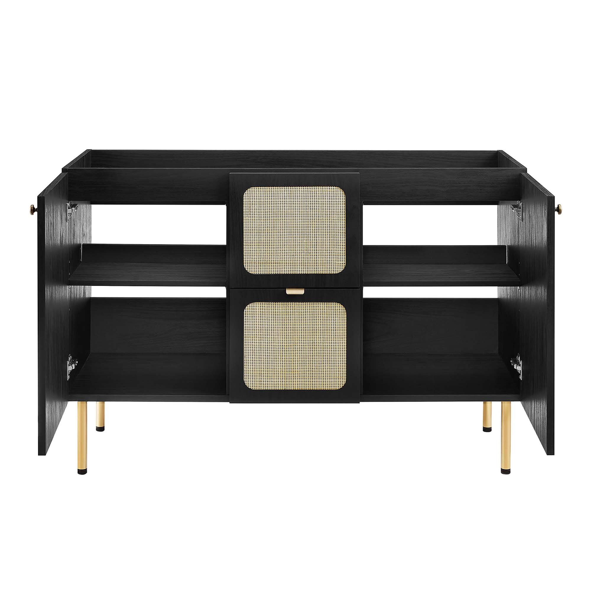 Alt View 5. Modway - Chaucer Bathroom Cabinet Basin Not Included by Modway - Black.