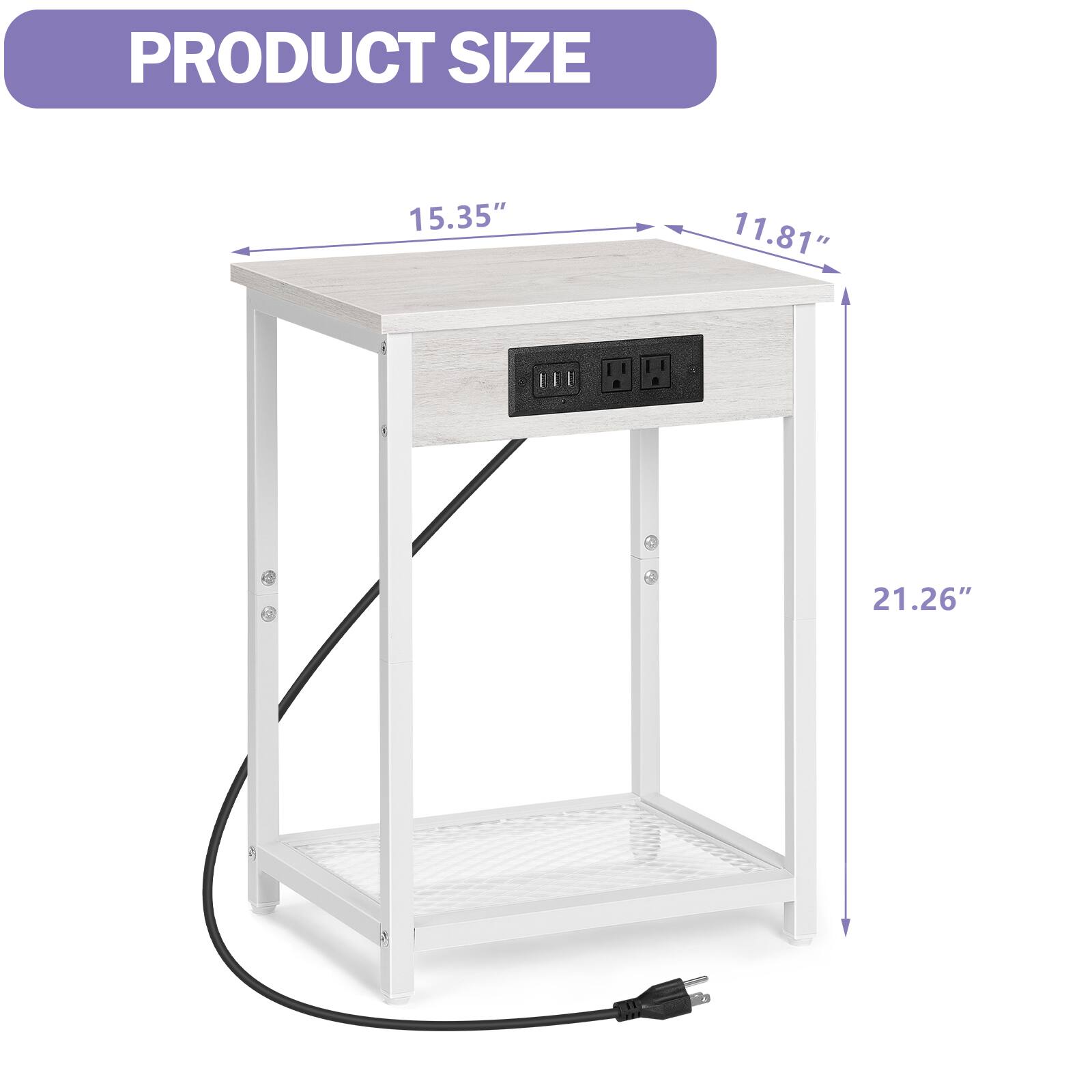 PRODUCT SIZE  
15.35" x 11.81" x 21.26"