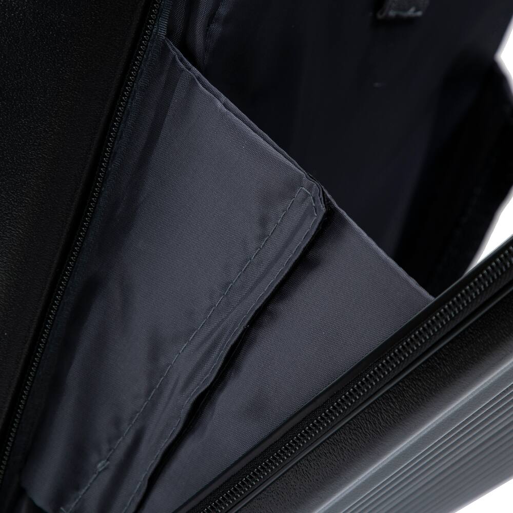 Alt View 9. Ropilly - Ropilly 2 Piece Luggage Set Front Opening Carry On Luggage 20 Inch Hard Shell Suitcase Black - Black.