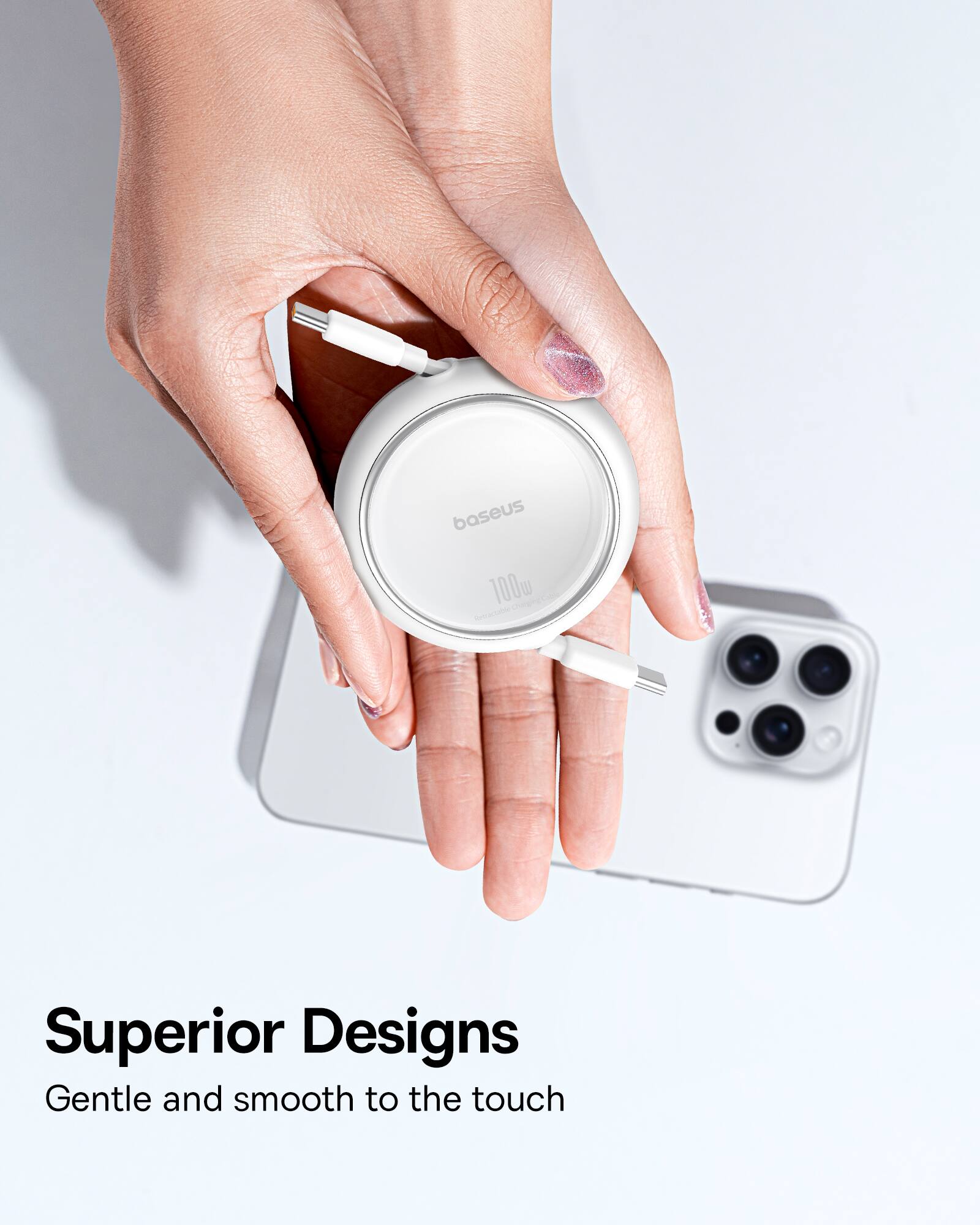 Baseus 100W C Sec Superior Designs Gentle and smooth to the touch