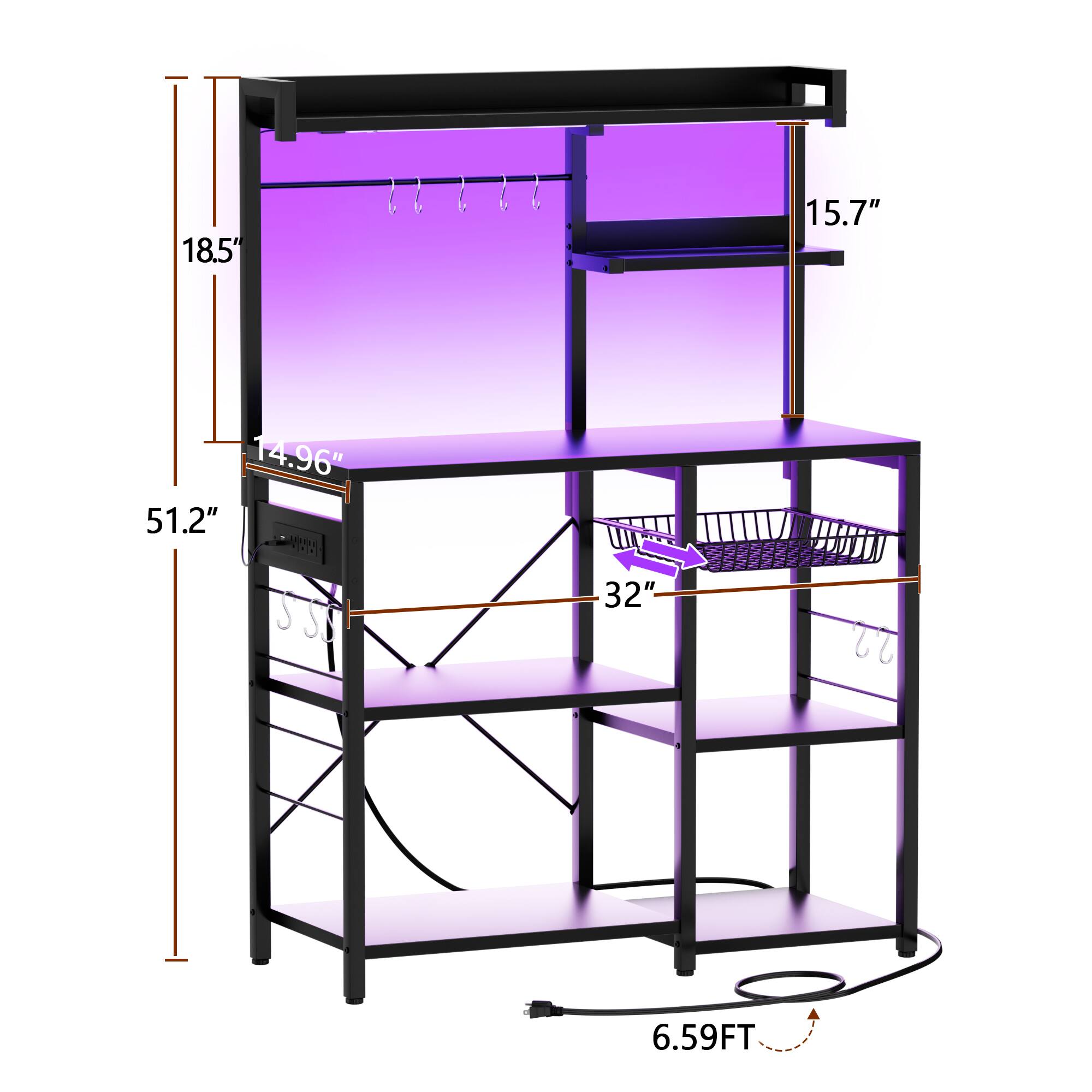 18.5"  
15.7"  
14.96"  
51.2"  
32"  
6.59FT