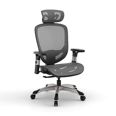 Front. Staples - Staples Hyken Ergonomic Mesh Swivel Task Chair, Charcoal Gray (ST63139) - Charcoal Gray.