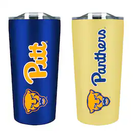 The Fanatic Group - Pitt Panthers 18oz. Soft Touch Tumbler Two-Piece Set - Multicolor