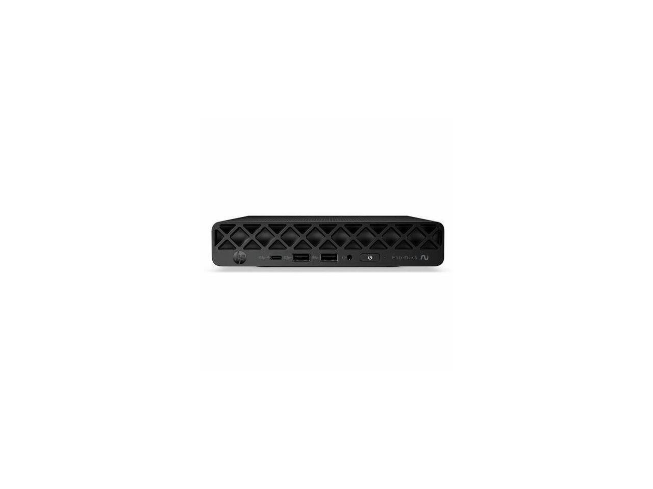 Alt View 7. HP - HP EliteDesk 8 G2i Mini PC, Intel Core Ultra 5 336H, 16GB RAM, 512GB NVMe SSD, Wi-Fi 7, Win 11 Pro - Black.