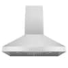 Front. Hauslane - Hauslane WM-530 PRO 30-in Convertible Wall-Mounted Range Hood - Silver.