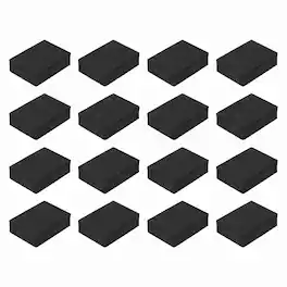Unique Bargains - Single Sided Speaker Isolation Pads 70x50x20mm Square EVA Acoustic Foam Anti-Vibration Feet for Speaker Subwoofer, 16pcs - Black