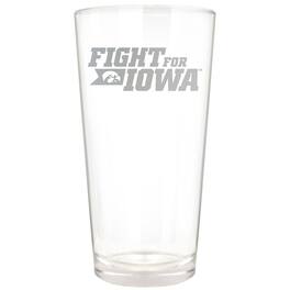 Great American Products - Iowa Hawkeyes Etched 16oz. Rally Cry Pint Glass - Multicolor