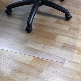 Floortex - Vinyl Rectangular Chair Mat for Hard Floor - 45" x 52" - Clear