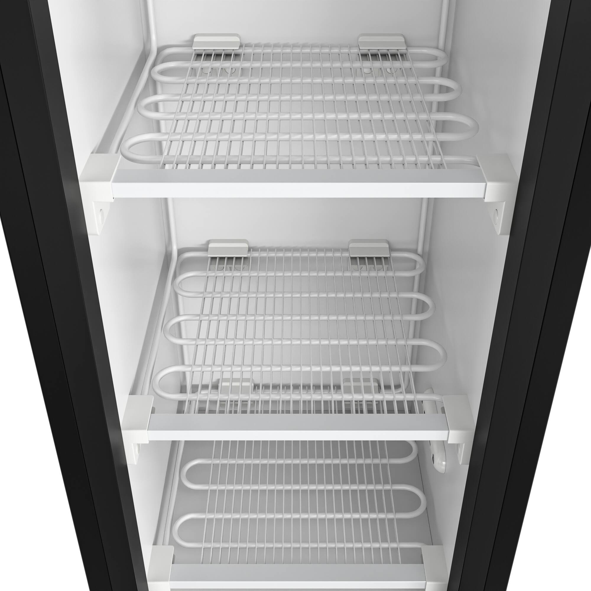 Alt View 3. Koolmore - 17 in. Slim Commercial Merchandiser Freezer with Manual Defrost, 6.5 Cu. Ft. Capacity, ETL Listed in Black (KM-MDF-17S) - Black.