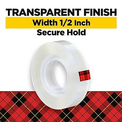 TRANSPARENT FINISH  
Width 1/2 Inch  
Secure Hold