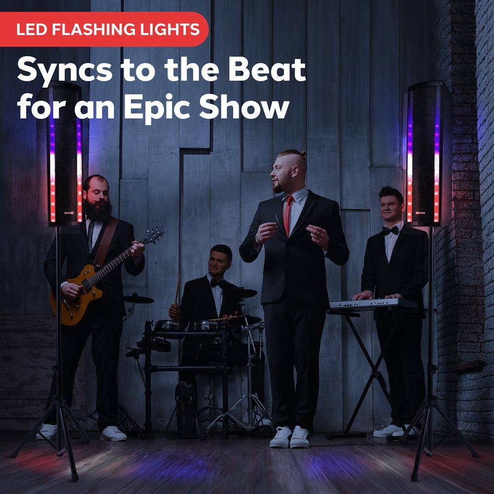 LED FLASHING LIGHTS  
Syncs to the Beat for an Epic Show