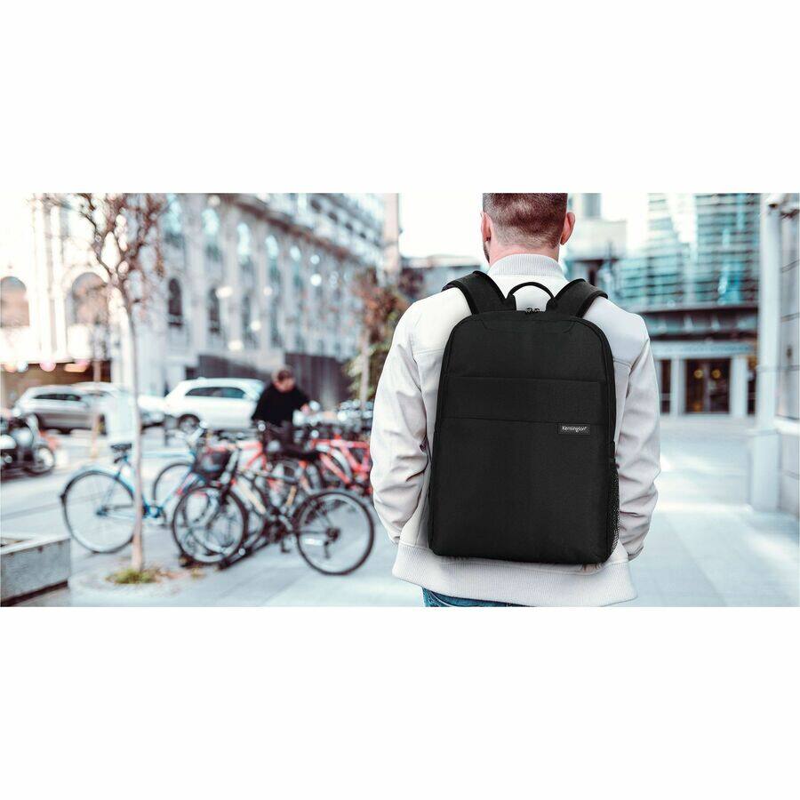 Alt View 2. Kensington - Kensington Simply Portable Lite Carrying Case (Backpack) for 16" Notebook - Black - Water Resistant - Polyester Exterior - Black.