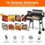 For Barbecue Enthusiasts: Create a variety of barbecue delicacies for you. American Braised Grilled Food Grade Materials. Convenient to Clean. With Bottom Wire Rack. Outdoor Barbecue Specialist.