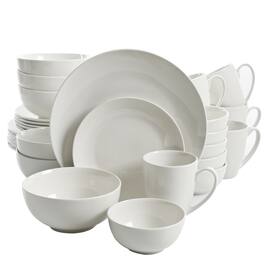Gibson - Home Ogalla 30 Piece Porcelain Dinnerware Set - White