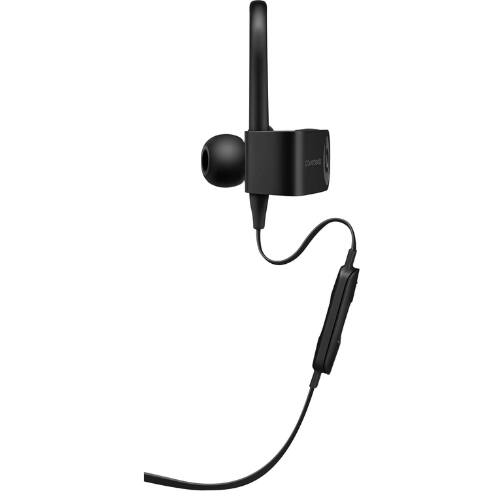 Back. Beats - Powerbeats3 Wireless In-Ear Headphones – Black, Renewed, High-Performance Sports Earbuds with Bluetooth.