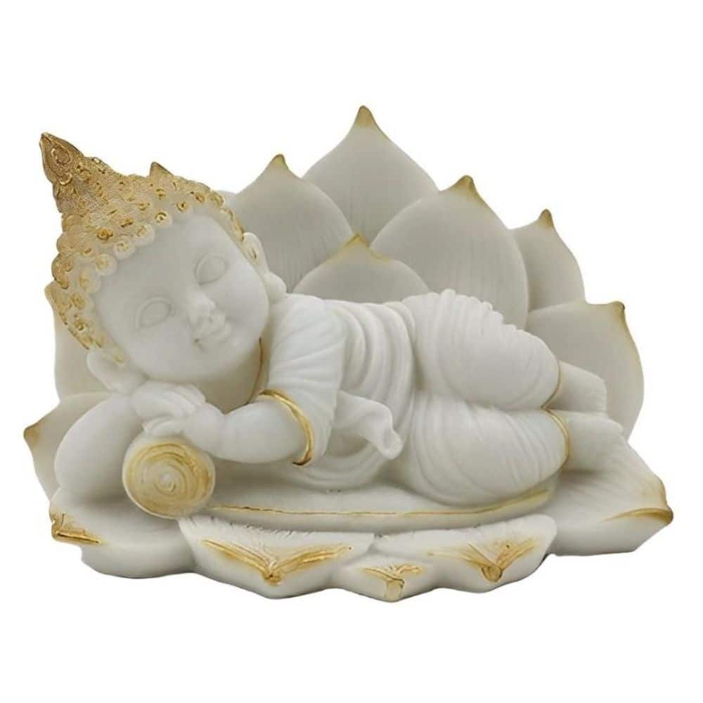 FC Design - 5.25"W Ganesh Lying Figurine Statue Office Desk Tabletop Home Decor Gift - Multi-Color