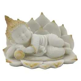 FC Design - 5.25"W Ganesh Lying Figurine Statue Office Desk Tabletop Home Decor Gift - Multi-Color