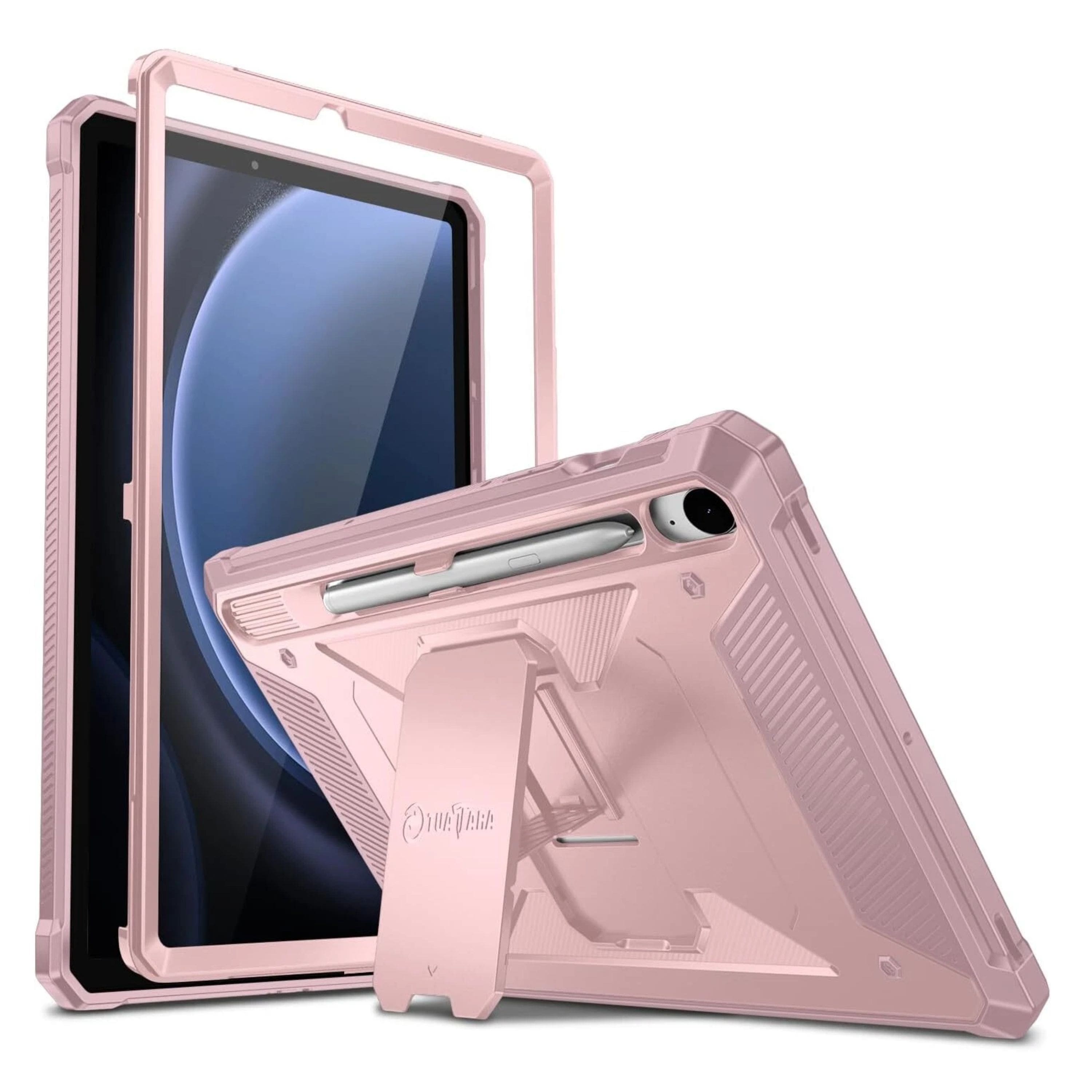 Kitcheniva - Shockproof Case With Built-in Screen Protector Kickstand For Samsung Galaxy Tab S10 Lite/ S10 FE/ S9 FE - Rose Gold price history on PriceWatchPro