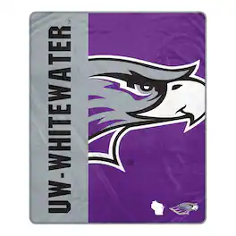 Pegasus - Wisconsin-Whitewater Warhawks 50" x 60" Endzone Ultra Soft Throw Blanket - Multicolor
