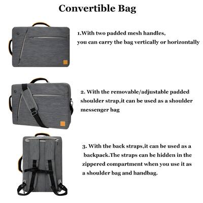 13 laptop convertible backpack Vangoddy Slate 13-14 inch 3-in-1 Universal Bag, Messenger Shoulder Briefcase for Work Travel Office and Daily Commute, Gray : Electronics Front interior compartment Sherpani Camden, Convertible Backpack, 3