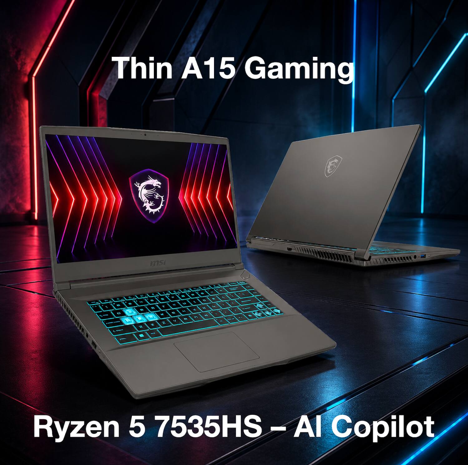 Thin A15 Gaming  
msi  
Ryzen 5 7535HS - AI Copilot